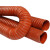 红色高温风管耐300度硅胶硫化防火通风管玻璃纤维布伸缩钢丝软管 内径25mm/一根4米