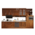 欧派（OPPEIN）整体橱柜原木风厨房定做抗菌环保厨柜欧式定制橱柜 热那亚 套餐价