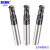 SKAK钨钢铣刀 HRC55度标准长或柄加长多功能球型铣刀 CNC数控锣刀 R0.5*4D*50L