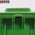 集华世 户外商用大号带盖垃圾桶环卫分类垃圾箱【100L绿色厨余垃圾】JHS-0024