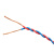 起帆(QIFAN)电线电缆 国标双绞线铜芯2芯电源线花线无护套双芯软线 RVS2*0.75平方红黑100米