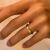 RJT洋葱圈戒指520礼物925银情侣结婚仿真一对男女款2023小众喜字开口 结婚喜字-情侣一对 开口戒指-翻盖戒指盒