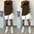 丹朗威（danlangwei）简约无袖男士夏季坎肩运动网红健身短袖冰丝薄款篮球袖汗衫背心 棕色 2XL【130-145斤】