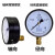 历修定制杭州富阳华科压力表储气罐轴向气Y100Z空机0-1.6MPA 径向0-1.6MPa