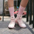 PONY波尼经典款女高帮帆布鞋女韩版硫化鞋93W1SH03 粉红色 36