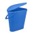 食安库（SHIANKU）分色刻度水桶 加厚塑料水桶手提多功能清洁桶 （桶+盖）【12L】 红色150224