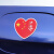 汽车身装饰贴纸爱国车贴中国五角星红旗金属车标创意划痕遮挡贴# 尺码加大-长方形