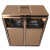 兰诗 DB6058 不锈钢垃圾桶立式烟灰桶商场垃圾回收箱果皮箱 银色双桶 烟灰缸