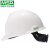 MSA/梅思安 V-Gard PE标准型安全帽  超爱戴帽衬 PVC吸汗带 白色 10167025