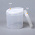 鸣固加厚透明带盖小水桶零件打包浸泡桶3L透明桶+本色-MGD1247 3L