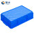 固乡塑料盒子长方形（小方盒）物料盒加厚周转箱元件盒收纳盒工具盒零件盒龟箱 X6# 蓝色 385*245*100mm