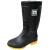 德威狮 劳保靴高筒大码雨靴雨鞋水鞋胶靴耐油耐酸碱防化靴907 黑色907 43