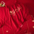 北极绒（Bejirog）加厚磨毛婚庆四件套结婚床上用品套件大红刺绣被套床单龙凤床裙款 天作之合 2.0床-床裙款七件套-被套2.2*2.4