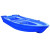 苑丘应急蓝色双层pe坚固船塑料船钓鱼捕鱼塑胶船渔船加厚牛筋船小鱼船水上救援船 2.7米船
