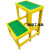 玻璃钢绝缘凳电工高凳高压电力梯子可移动式单双层三层平台定制ONEVAN 两层 高60cm*60*50