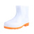 久匀 PVC低筒雨鞋牛筋底低帮雨靴工作水鞋胶鞋 低筒白色 45