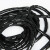 BOWERY缠绕管PE塑料束线管电脑线缆整理电线收纳理线管光纤保护电源线网线包线管10mm黑色 9米/卷 1卷