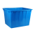 加厚塑料水箱大号方桶长方形储水箱储物塑料桶水产养殖泡瓷砖水桶 120水箱加盖70*50*39 红白蓝留言默认蓝