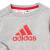 阿迪达斯（Adidas）儿童套装运动圆领长袖卫衣收口长裤婴幼儿灰色红色春秋 红色/灰色 18-24个月