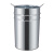 户外垃圾桶内胆不锈钢内桶室外果皮箱铁皮圆形桶方形铁筒尺寸定制 镀锌方桶本色25X31X48CM 加厚