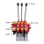 创思艺 DL15/20气控多路换向阀 铲车环卫车手动气控一体液压分配