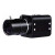 4K高清网路摄像头室内有线智能手动变焦设备安防监控工业相机枪机 黑色（DC12V供电） 无内存4k60mm