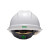 梅思安MSA 安全帽10146671 ABS豪华透气加厚  一指键 白色
