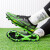 双丁新款学生碎钉透气足球鞋TF训练比赛专用长钉足球鞋AG 黑草绿长钉 32