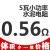 台湾本尼克BENNIC 5瓦SQP 5W 水泥电阻分频器发烧音箱音响配件憬芊 0.56欧/5瓦