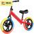 杉贝儿童没有脚踏的自行车平衡车滑行双轮新款2岁3到6岁到8岁滑步 红色黑轮 适合2-6岁