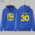 金州勇士队卫衣库里联名新logo30号汤普森11美式篮球连帽外套 蓝色 款式C库里30蓝 薄款无绒L165170125斤下