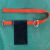 单腰安全带弹簧腰带架子工施工保险带电工安全腰带工地安全带 国标弹簧板卡红色安全带 简易款