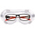 护目镜工业 防沙眼镜 防护 防风镜骑行防尘 透明劳保眼罩 透明防护眼镜+眼镜袋