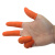 厚创 防滑手指套 乳橡胶劳保点钞加厚耐磨 橙色 带麻点【M/中号】500g约580只