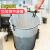 加厚防锈铁网垃圾桶金属不锈钢办公室垃圾篓铁丝网卫生间无盖 加厚不变形高雅银 垃圾桶垃圾袋200只