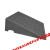 精选好品橡塑路沿坡马路牙子橡胶斜坡垫汽车修理爬坡门槛垫加长上 长50*80宽*高18
