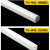 钢米定制 一体化led灯管 T8一体化【铝材款0.6米20瓦】白光