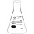 沃嘉环球 实验室试剂储存溶液配制高硼硅材质高透明度耐热耐高温带刻度三角摇瓶 2环球直口锥形瓶250ML