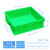 加厚正方形周转箱塑料零件盒收纳正方型塑料箱收纳盒工具箱物流箱 单格蓝色400x400x130mm