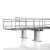 纽鲨 桥架支撑座铝合金走线架机柜上安装配件地板下线槽支腿网格桥架不锈钢支架  方形支撑座50mm 