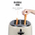 优诺（EUNA）多士炉烤面包片机全自动家用小型吐司机不锈钢早餐神器家用6档烘烤 3种功能 奶油白