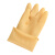 成楷科技 CKS-RJ01 橡胶手套 劳保防滑防水防油污工作手套 黄色 1双