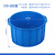 加厚多用大号垃圾桶工厂户外环卫分类塑料桶商用厨房圆桶带盖 100L 蓝带盖 升级加厚耐腐蚀