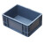 加厚EU箱汽配周转箱物流箱带盖工具收纳箱可叠加塑料零件盒长方形 EU4312灰色 外:400*300*120