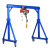 适用龙门架起重可移动手推简易工字钢吊架行吊3吨5吨小型龙门吊可拆卸 2吨【高3米宽2.5米】