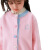 弘讯2023年新款女童毛衣秋季可爱针织开衫韩版外套裙子套装潮儿童童装 粉红色 90cm
