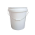 勥城 白色塑料桶蓝色圆形桶 25L