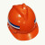适用于赛邦牌安全帽盔色防砸工程工地透气印字V型红色头盔001款厂 白色