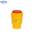 锐器盒废物利器盒一次性圆形方形 黄色针头小型垃圾桶 方形15L推盖