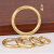 ttooks铜制实心无缝铜环铜圈黄铜圆圈箱包皮具DIY圆环无接口圆环铜圈环 2cm黄铜色（2个装）